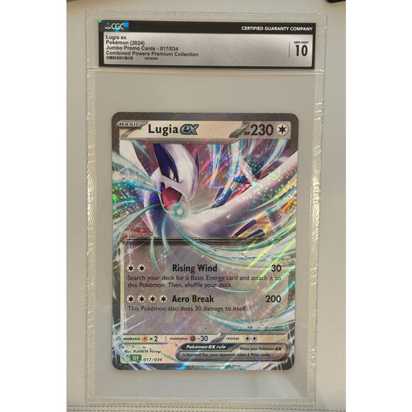 Lugia ex Combined Powers Premium Collection Jumbo Promo 017/034 (2024) CGC 10